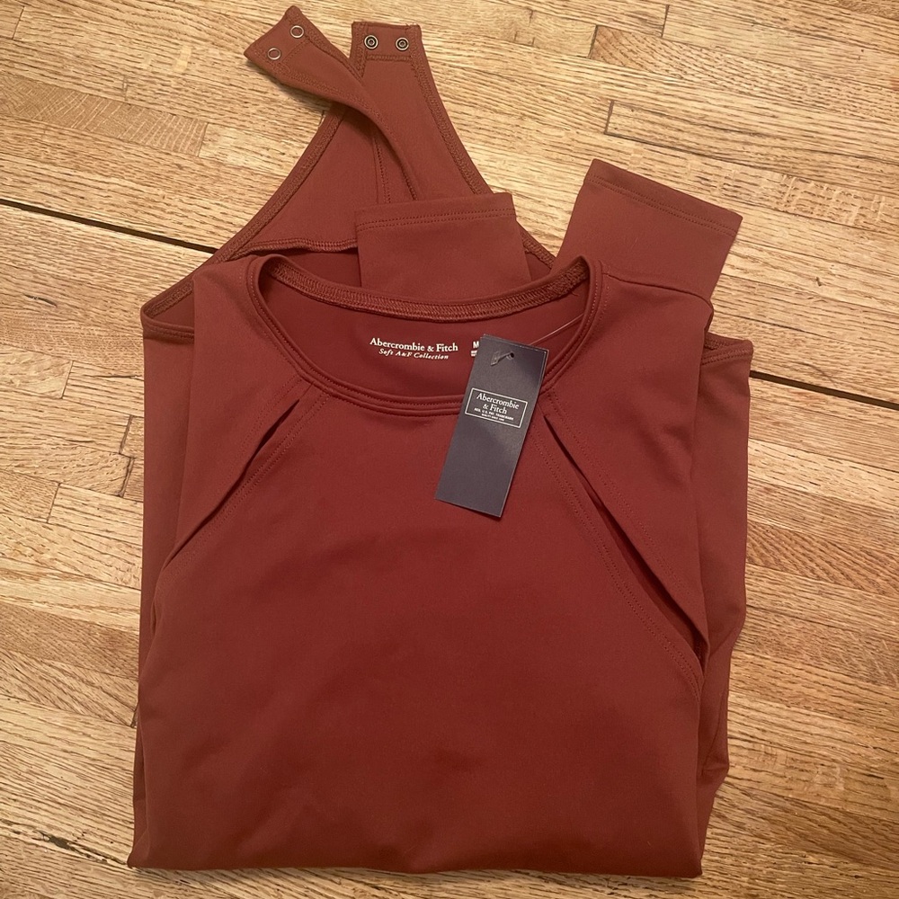 Abercombie Soft AF Collection Bodysuit - Rust